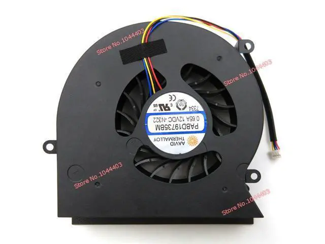 Alt view image 2 of 3 - New Laptop CPU Cooling Fan For MSI GT62VR 6RD GT62VR 6RE GT62VR 7RE Dominator Pro 16L1 16L2 CPU GPU Fan 12V 0.65A 4-Pins