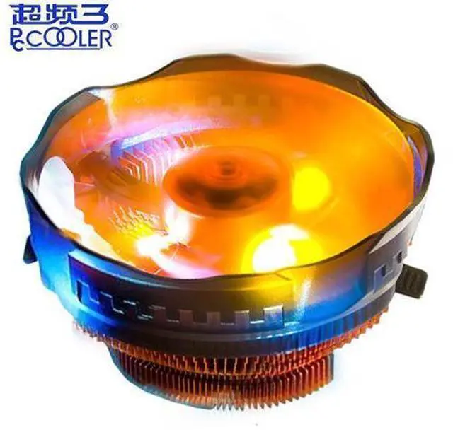 Main image of E121M CPU Cooler 120mm Orange LED 4pin PWM Cooling Fan silent Fan For AMD AM3 Intel 775 1155 1156 Computer Radiator