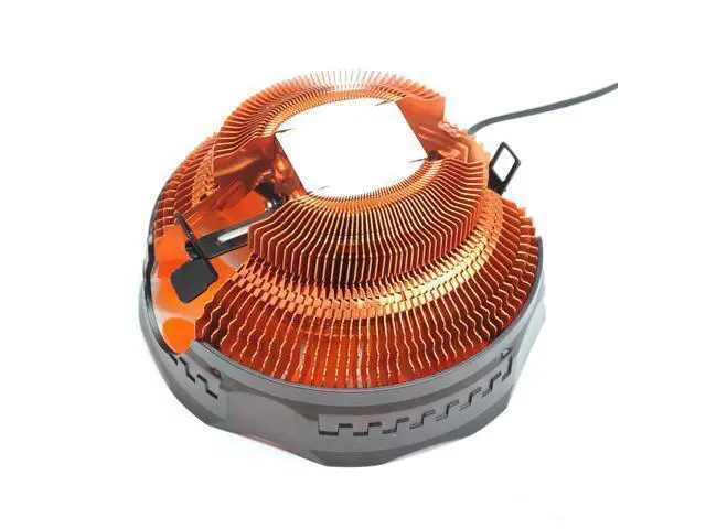 Alt view image 3 of 6 - E121M CPU Cooler 120mm Orange LED 4pin PWM Cooling Fan silent Fan For AMD AM3 Intel 775 1155 1156 Computer Radiator