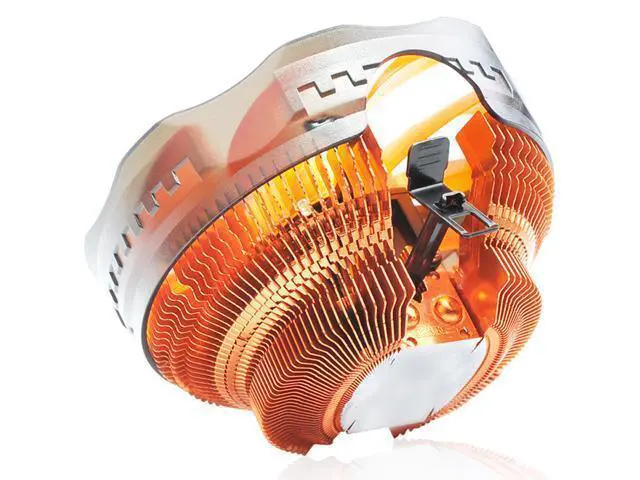 Alt view image 6 of 6 - E121M CPU Cooler 120mm Orange LED 4pin PWM Cooling Fan silent Fan For AMD AM3 Intel 775 1155 1156 Computer Radiator