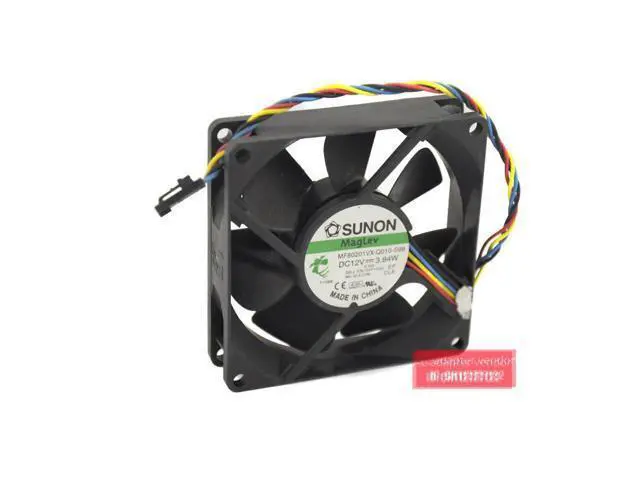 Alt view image 4 of 6 - FOR DELL SUNON MF80201VX-Q010-S99 8020 12V 3.84W 4 wire cooling fan