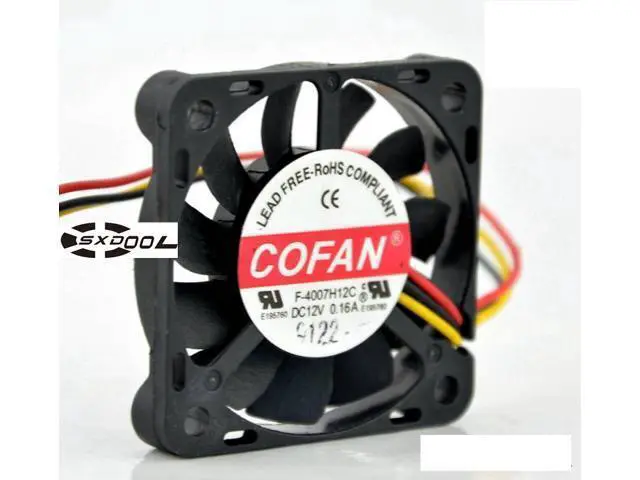 Alt view image 3 of 4 - COFAN F-4007H12C 12V 0.16A 4CM 40*40*7MM cooling fan