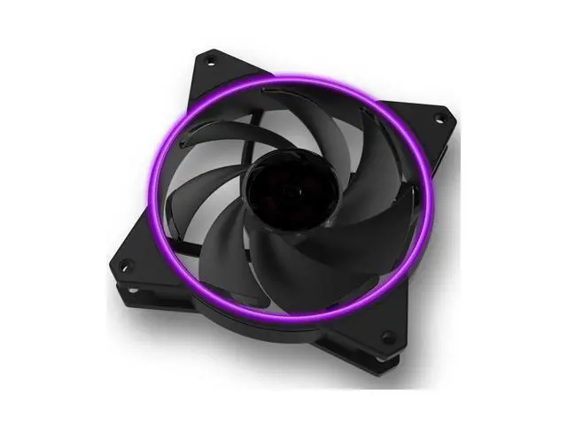 Alt view image 3 of 7 - MasterFan MF122R RGB (PWM) Angel Eye with Hybrid-Design Fan Blade, Speed Profiles, Jam Protection, and Customizable Color Option by Cooler Master