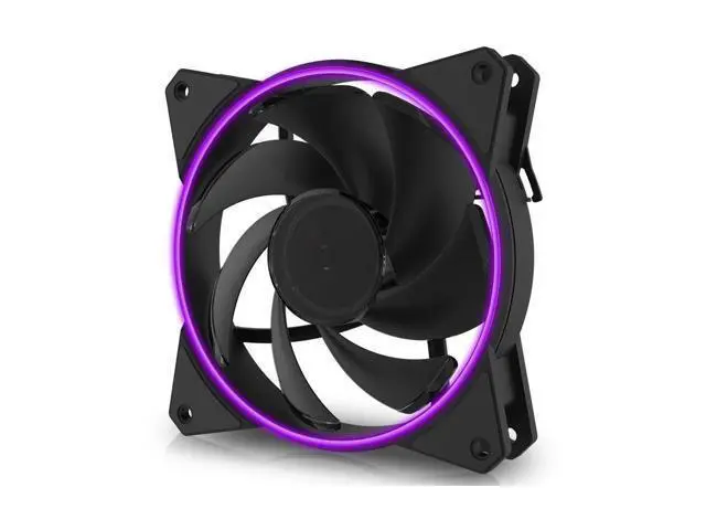 Alt view image 2 of 7 - MasterFan MF122R RGB (PWM) Angel Eye with Hybrid-Design Fan Blade, Speed Profiles, Jam Protection, and Customizable Color Option by Cooler Master