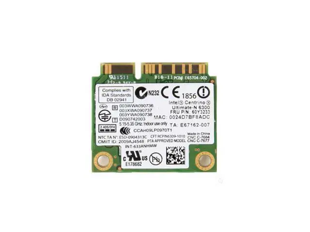 Alt view image 2 of 2 - Thinkpad T410 T420 X230 T430 T530 WiFi Card Intel Ultimate-N 6300 FRU 60Y3233