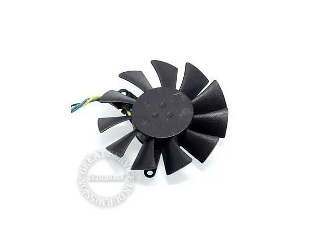 Alt view image 2 of 4 - video card fanNew MGT6012LR MGT6012XR MGT60YR 42*42*42mm Pitch 4P graphics card fan 12V 0.23A 55mm diameter