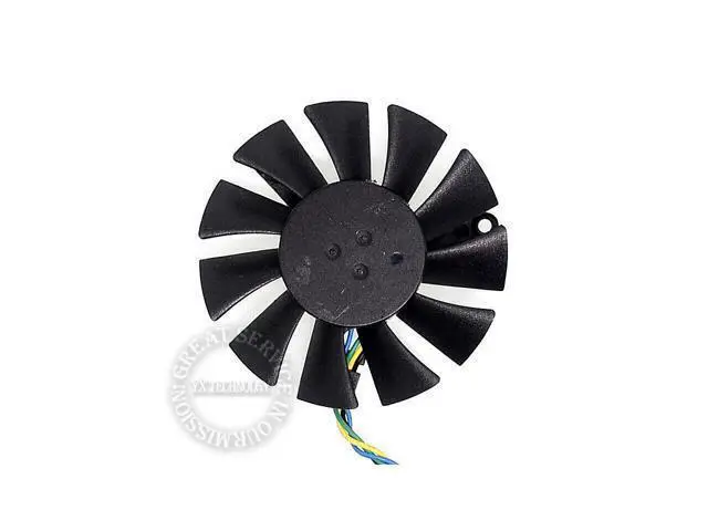 Alt view image 4 of 4 - video card fanNew MGT6012LR MGT6012XR MGT60YR 42*42*42mm Pitch 4P graphics card fan 12V 0.23A 55mm diameter