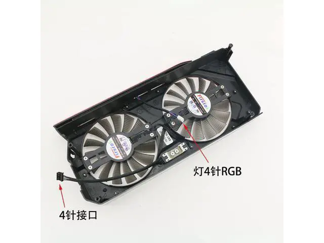 Alt view image 3 of 3 - FD9015U12S 0.55A GTX1060 Cooling Fan EMTek Palit Gece GTX 1060 6GB HV White Monster Video Card Cooler Fan Black
