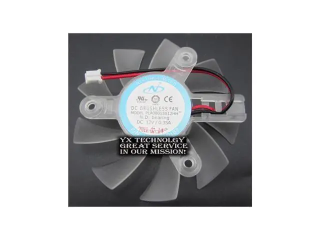 Alt view image 3 of 3 - video card fanNew Graphics card fan PLA08015S12HH 12V 0.35A 75mm diameter