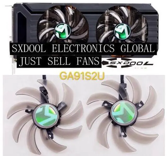Main image of For Palit MAXSUN GTX1060 1070 Big Mac 3G 6G 8G Meijer 1063 graphics fan GA91S2U cooler
