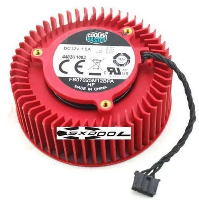 Main image of For AMD public version R9 270/270X cooler master FB07025M12BPA DC12V 1.5A turbo graphics fan