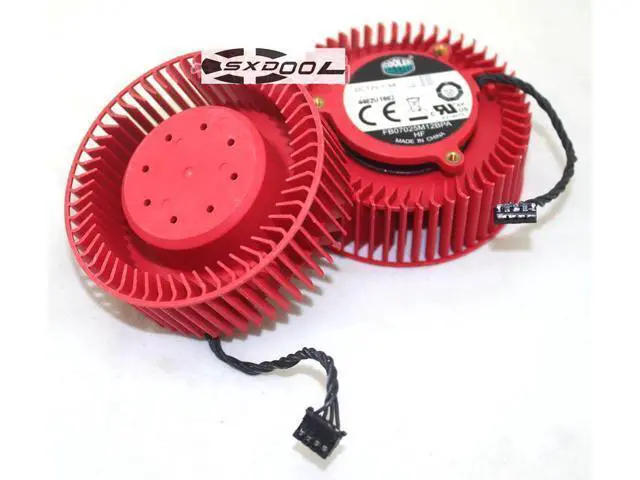 Alt view image 2 of 4 - For AMD public version R9 270/270X cooler master FB07025M12BPA DC12V 1.5A turbo graphics fan