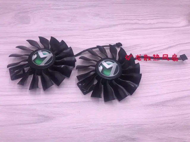 Alt view image 2 of 5 - FD9015H12S GA92S2H For MAXSUN GTX 970 960 graphics card fan 4-pin temperature control 12V cooler (1 Pair)
