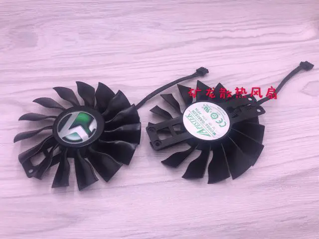 Alt view image 4 of 5 - FD9015H12S GA92S2H For MAXSUN GTX 970 960 graphics card fan 4-pin temperature control 12V cooler (1 Pair)