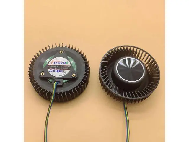 Alt view image 2 of 4 - For MSI AMD RX VEGA 56/ RX VEGA 64 Public Edition Turbo Cooling Fan 12V PLB07525B12HH FD7525H12D