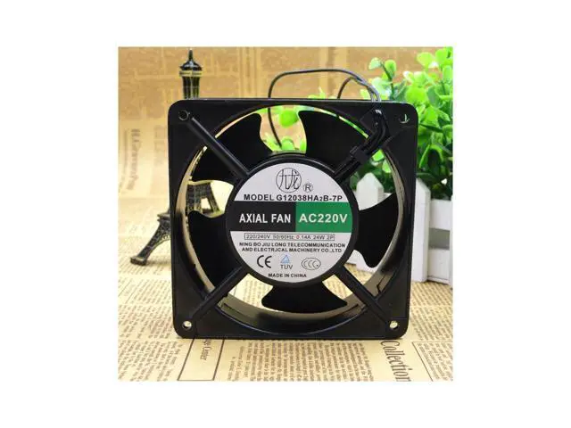 Alt view image 4 of 4 - G12038HA2B-7P Cooling Fan 220V 0.14A 24W 220v Welding Machine Fan cooling fan