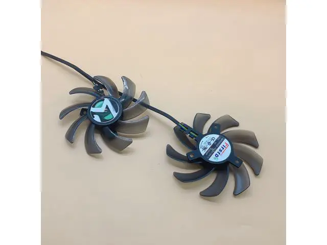 Alt view image 4 of 4 - For Palit MAXSUN GTX1060 1070 1070Ti Giant graphics card cooling fan original FDC10H12D9-C DC12V GA91S2U