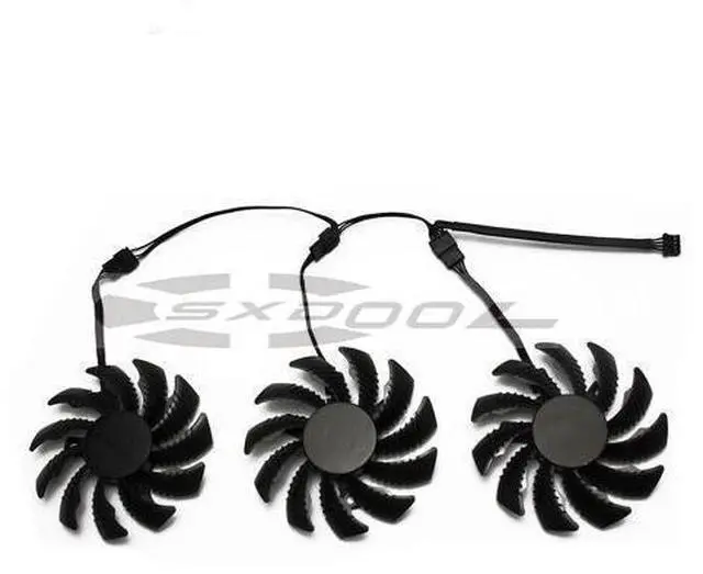 Alt view image 4 of 5 - 75mm PLD08010S12H 0.35A For Gigabyte AORUS GTX 1060 1070 1080 G1 GTX 1070Ti 1080Ti 960 980Ti cooling fan