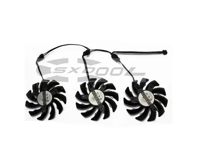 Alt view image 5 of 5 - 75mm PLD08010S12H 0.35A For Gigabyte AORUS GTX 1060 1070 1080 G1 GTX 1070Ti 1080Ti 960 980Ti cooling fan