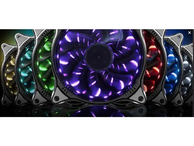 Alt view image 3 of 4 - Starry Sky 12cm Computer Case Cooling Fan Quiet RGB magic adjustable LED 120mm CPU Cooler Water Cooling Fan