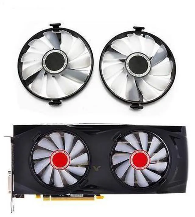 Main image of FDC10U12S9-C For XFX AMD Radeon R7 370 RX 470 480 570 580 RX460 RX 460 cooling fan