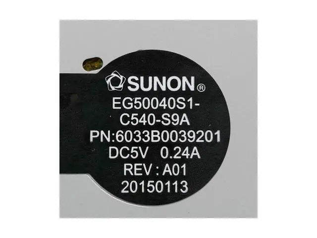 Alt view image 2 of 3 - New and Original CPU fan for SUNON EG50040S1-C540-S9A cooling fan cooler 6033B0039201 DC5V 0.24A