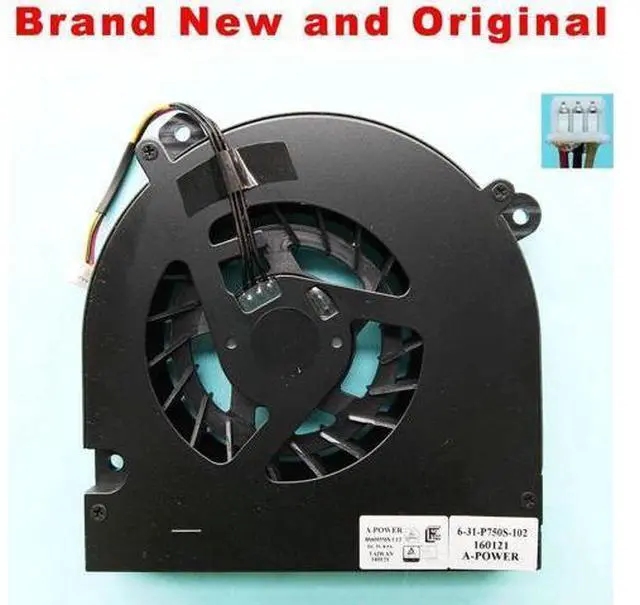 Main image of New fan for Clevo P750ZM-G P870DM-G P775DM-G P750ZM P770ZM -G P775DM DM2 DM3 cpu cooling fan cooler BS6005MS-U1T 6-31-P750S-102
