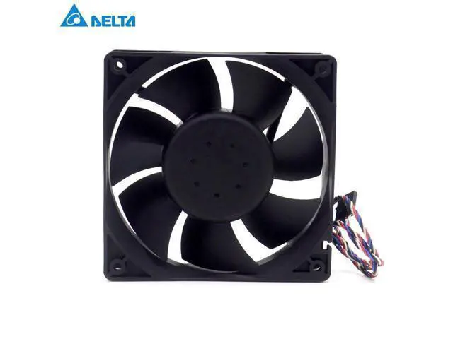 Alt view image 6 of 6 - Delta AFC1212DE 12038 12cm 120mm DC 12V 1.6A pwm ball fan thermostat inverter server cooling fan