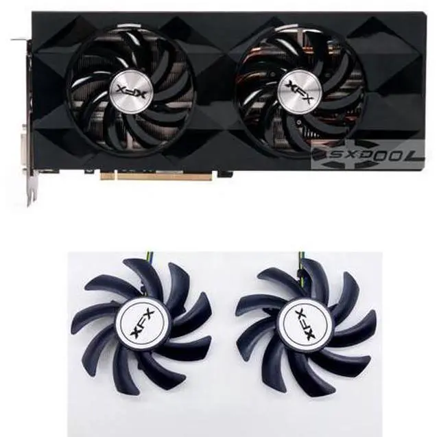 Main image of For XFX R9-470 470D 480 R9-380 380X 390 390X graphics card 4-wire PWM fan FirstD FDC10H12D9-C
