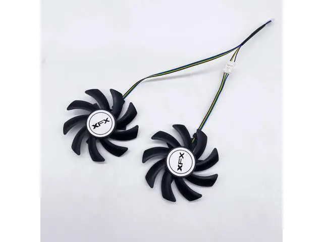 Alt view image 3 of 5 - For XFX R9-470 470D 480 R9-380 380X 390 390X graphics card 4-wire PWM fan FirstD FDC10H12D9-C