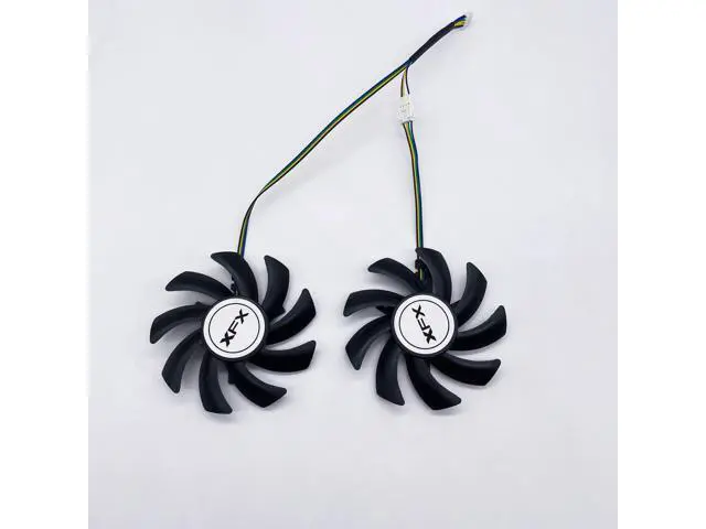 Alt view image 4 of 5 - For XFX R9-470 470D 480 R9-380 380X 390 390X graphics card 4-wire PWM fan FirstD FDC10H12D9-C