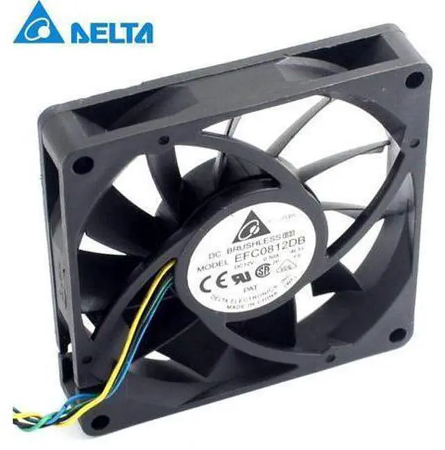 Main image of 5pcs ! 8CM 80MM 8015 8*8*1.5CM 80*80*15MM 12V 0.5A 4-wire PWM Fan EFC0812DB Cooling fan