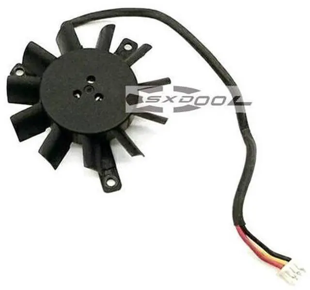 Alt view image 2 of 2 - SUNON GC054008VH-8 5V, 27mm x 35mm x 35mm pitch, 37mm diameter graphics card small fan