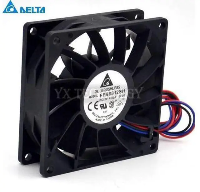 Main image of Delta New and original inverter fan FFB0812SH 8025 12V big fan pressure 80*80*25mm