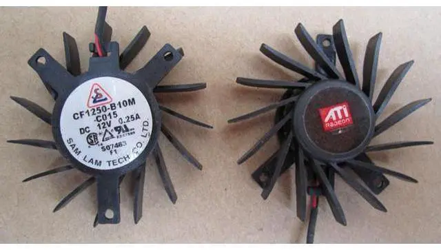 Main image of For ATI CF1250-B10M graphics card fan, isosceles 26*35*35mm, fan blade diameter 45mm