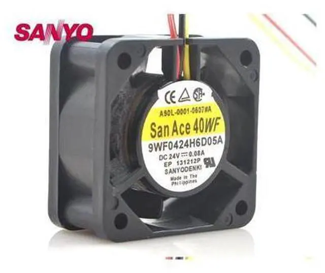 Main image of 9WF0424H6D05 4020 DC 24V 0.08A 3-P axial cooling fan waterproof