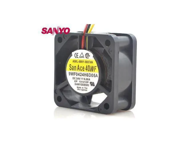 Alt view image 2 of 2 - 9WF0424H6D05 4020 DC 24V 0.08A 3-P axial cooling fan waterproof