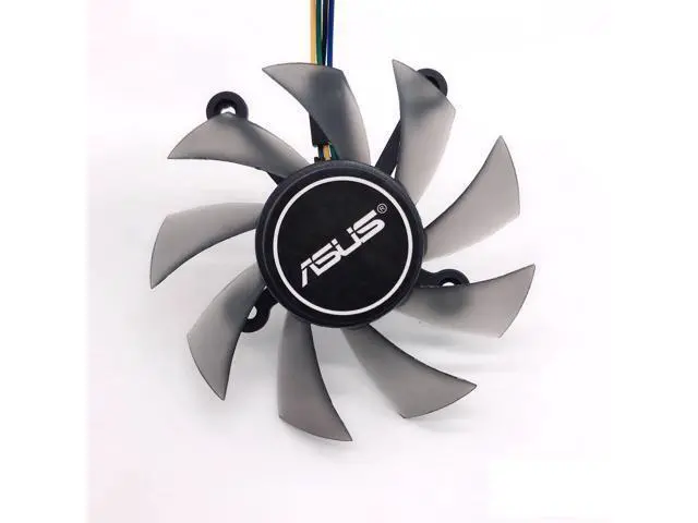 Alt view image 4 of 6 - For ASUS GTX 550TI 750 460 560 6670 6850 7770 7850 Graphics Fan FirstD FD8015U12D