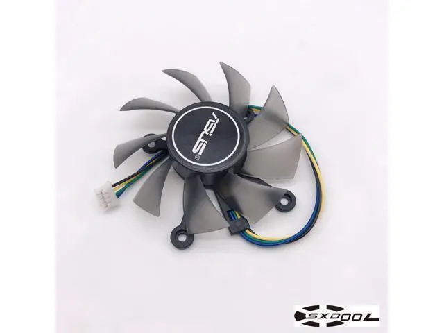 Alt view image 5 of 6 - For ASUS GTX 550TI 750 460 560 6670 6850 7770 7850 Graphics Fan FirstD FD8015U12D