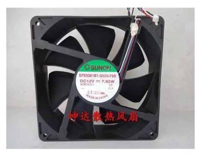Main image of SUNON New EFE0381B1-Q020-F9B 12V 14CM 7.92W cooling fan 140 * 140 * 38mm