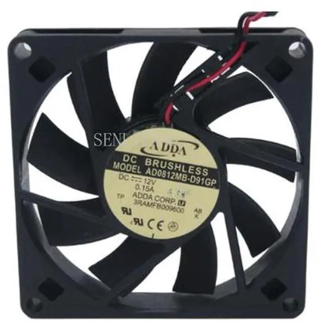 Main image of Original for ADDA AD0812MB-D91GP 12V 0.15A 8cm 80*80*15MM double ball bearing cooling fan