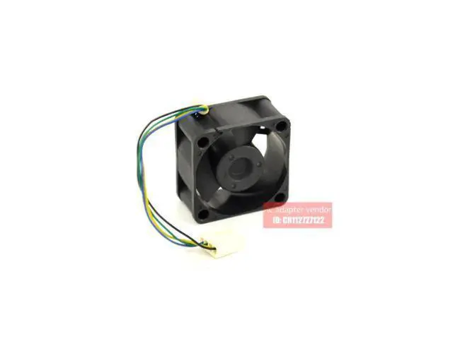 Alt view image 3 of 6 - EVERFLOW R124020BL 4020 12V 0.13A Double ball bearing 4 wire cooling fan