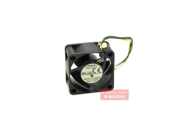 Alt view image 2 of 6 - EVERFLOW R124020BL 4020 12V 0.13A Double ball bearing 4 wire cooling fan