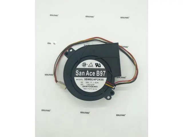 Alt view image 3 of 4 - New DENKI 9BMB24P2K08 9733\/\/24V 1.62A SANYO DC cooling fan