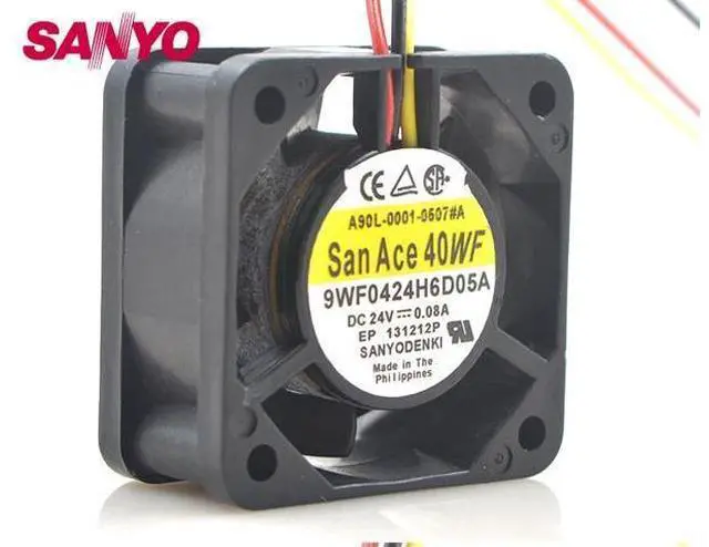 Main image of 9WF0424H6D05 4020 DC 24V 0.08A 3-P axial cooling fan waterproof