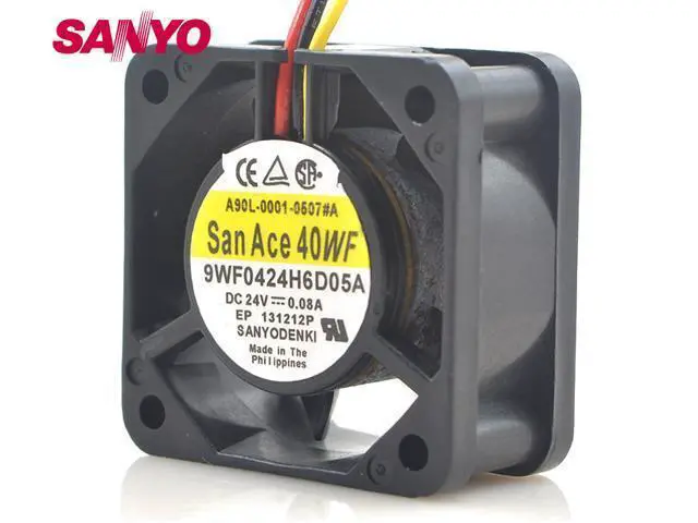 Alt view image 2 of 2 - 9WF0424H6D05 4020 DC 24V 0.08A 3-P axial cooling fan waterproof