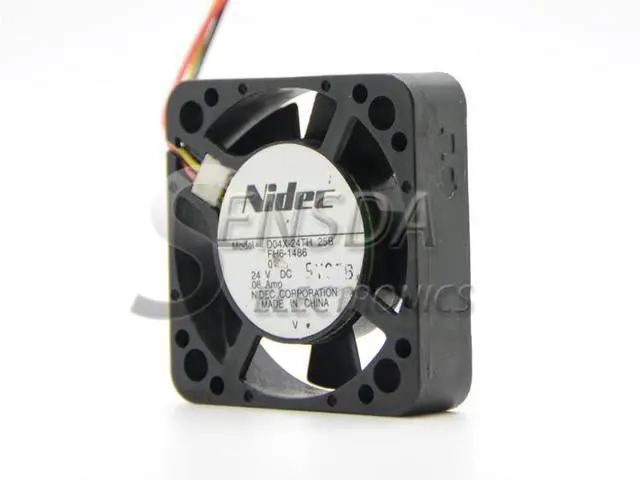 Alt view image 3 of 4 - For Nidec D04X-24TH DC24V 0.08A Server Cooling Fan 127E81490 Server Square Fan 2-wire 40x40x10mm