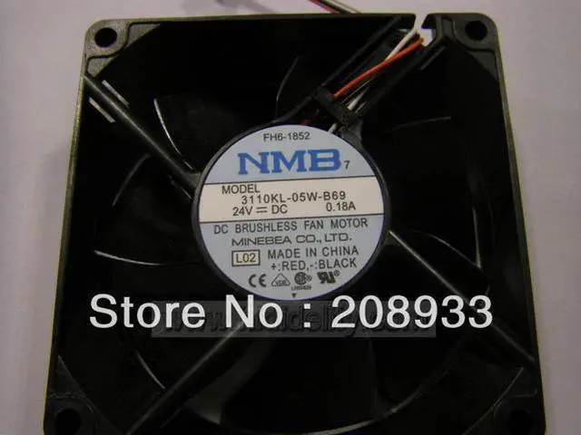Main image of For Minebea NMB 3110KL-05W-B69 24V 0.18A 80 * 80 * 25 axial fan 8025+cooling fan