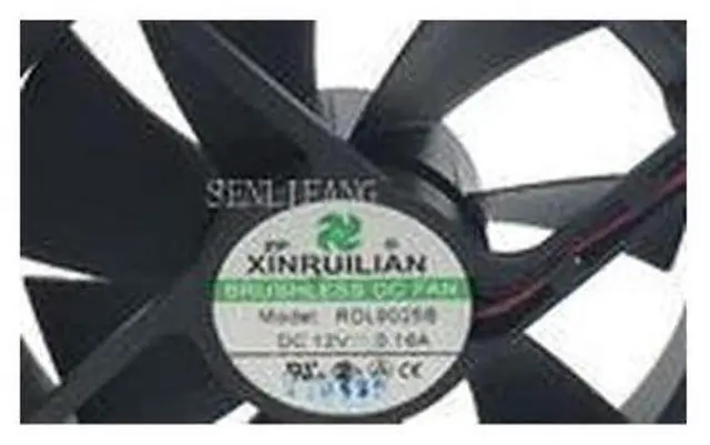 Main image of For Xinruilian RDL9025B DC 12V 0.16A 90x90x25mm 2-Wire Cooler Square Fan