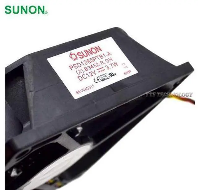 Main image of PSD1285PTB1-A (2).B3452.R.GN DC 12V 3.7W 3-wire 3-pin connector 80mm 85x85X25mm Server Square fan